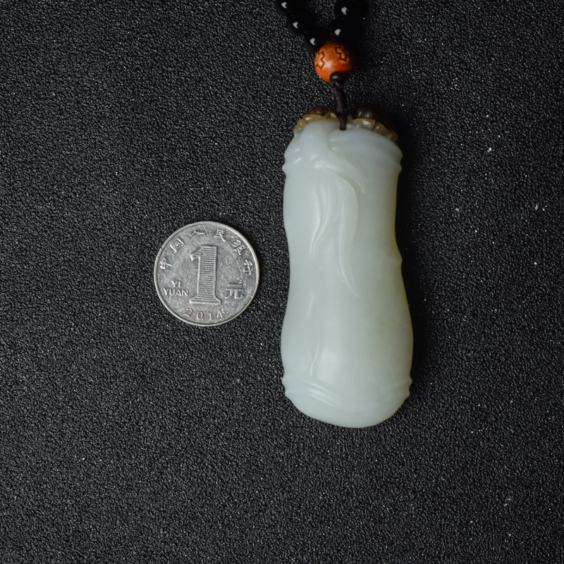 和田玉竹节手把件-红掌柜