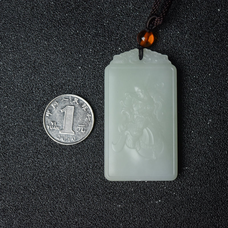 山料和田白玉吊坠-红掌柜