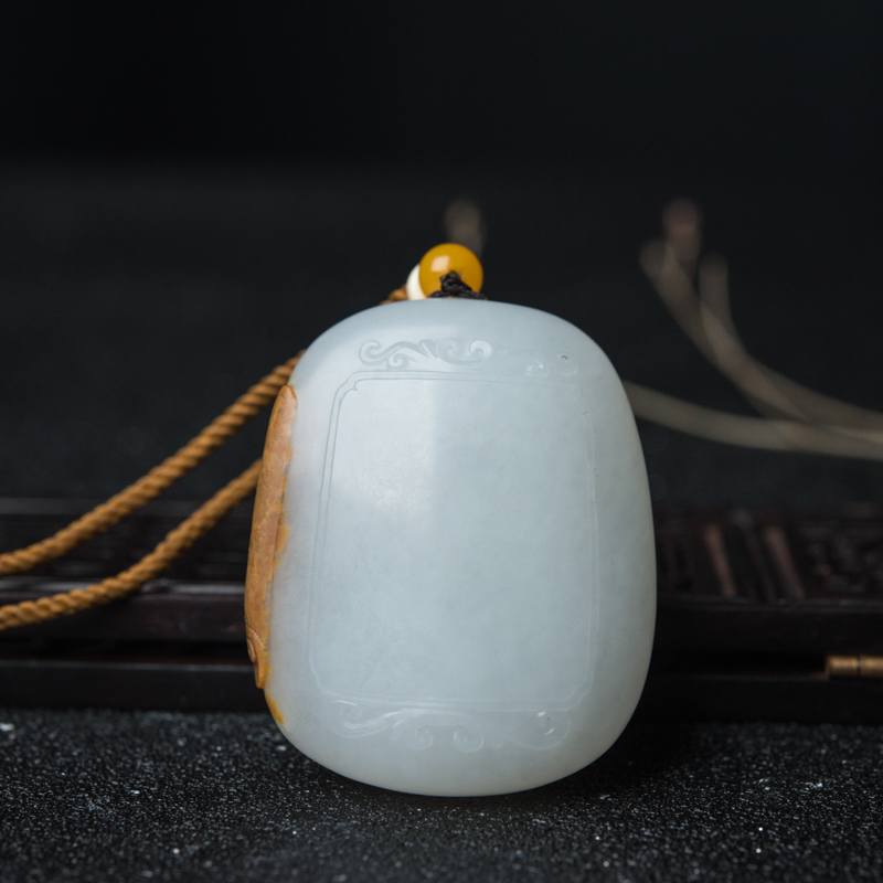 和田玉佛吊坠-红掌柜