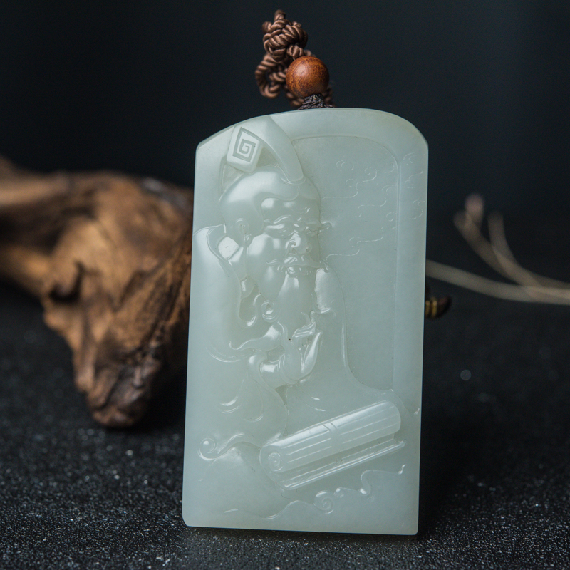 籽料和田玉吊坠-红掌柜