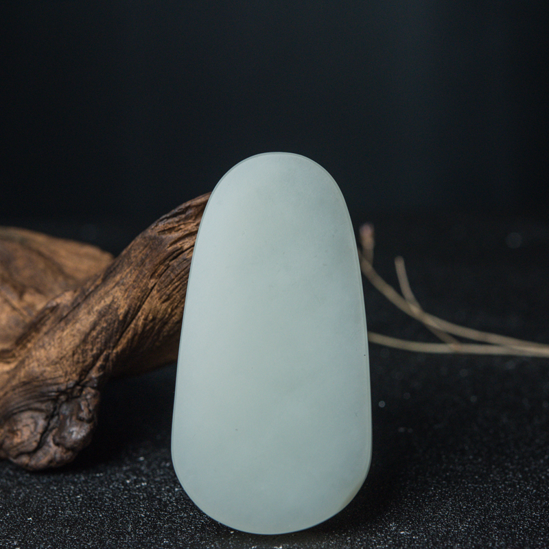 籽料和田白玉观音吊坠-红掌柜