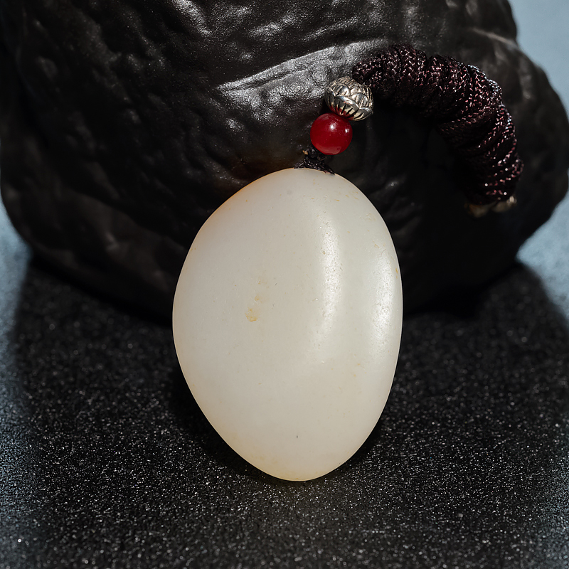 和田玉观音吊坠-红掌柜