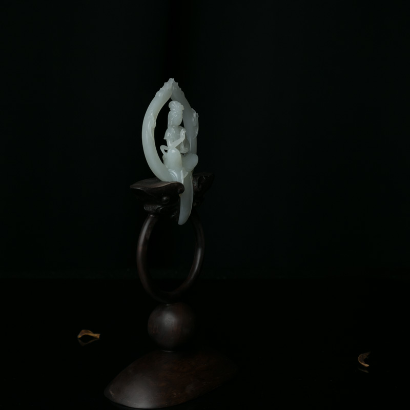 山料和田白玉摆件-红掌柜