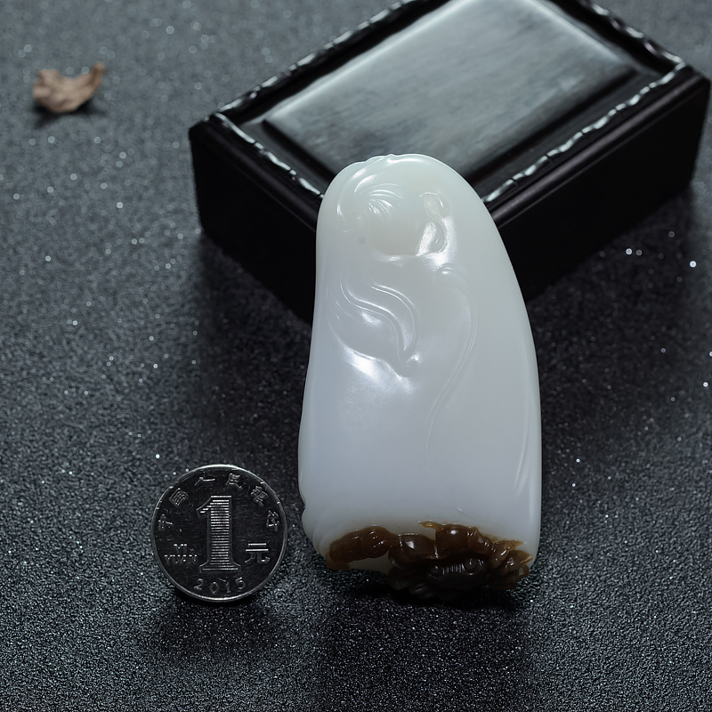 山料和田玉手把件-红掌柜