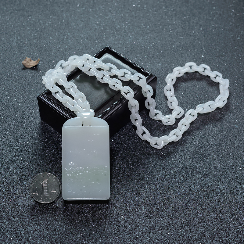 和田白玉项链-红掌柜