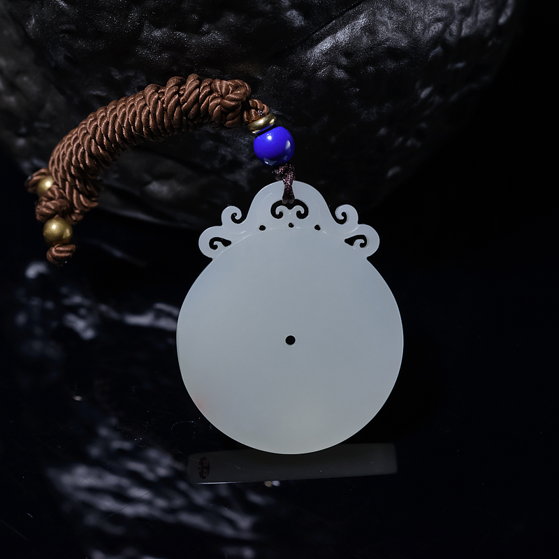 籽料和田白玉平安扣-红掌柜