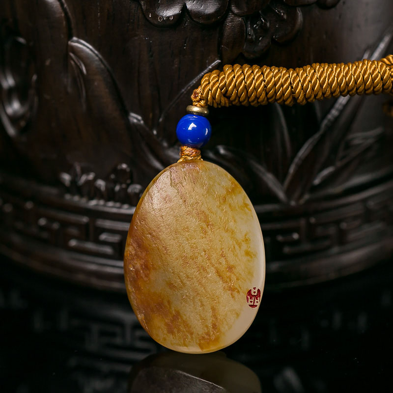 和田玉连年有余吊坠-红掌柜