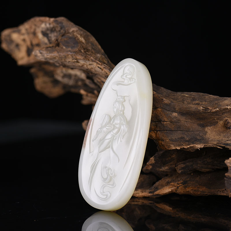 籽料和田玉嫦娥奔月两用款-红掌柜