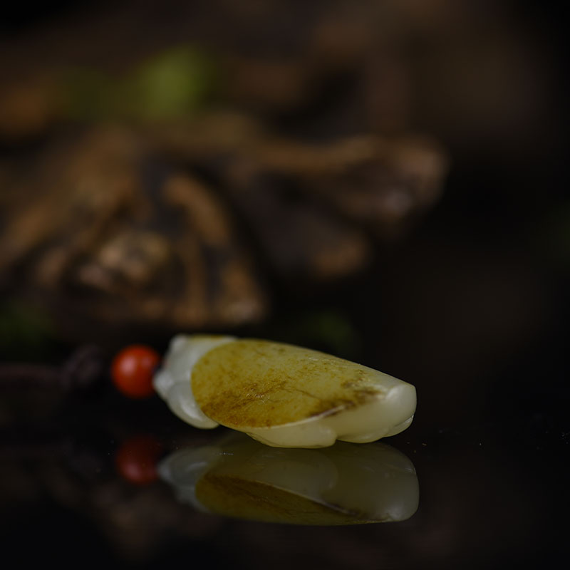 天然和田玉龙龟吊坠-红掌柜