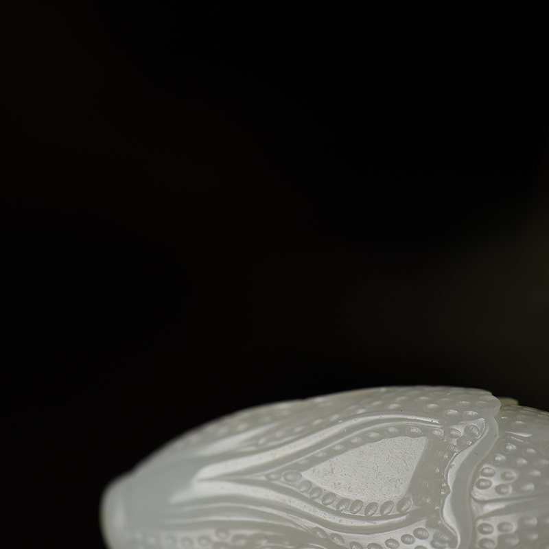 籽料和田白玉摆财吊坠-红掌柜