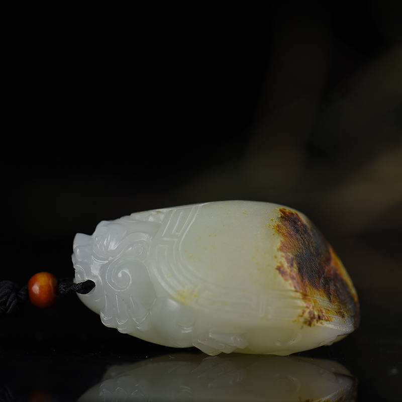 和田白玉荣归吊坠-红掌柜