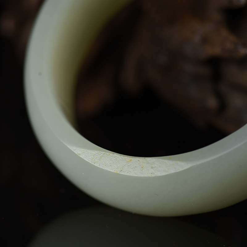 籽料和田白玉手镯-红掌柜