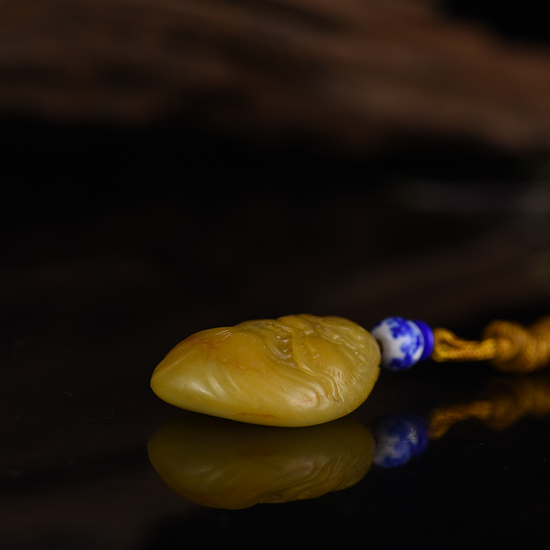 新疆籽料和田玉钟馗吊坠-红掌柜