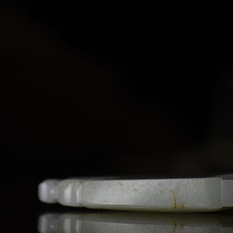 新疆籽料和田白玉府上有龙吊坠-红掌柜