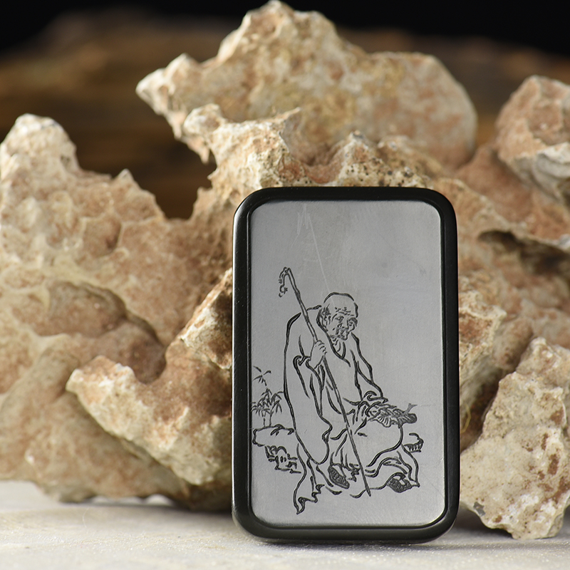 山料和田青玉寿星吊坠-红掌柜