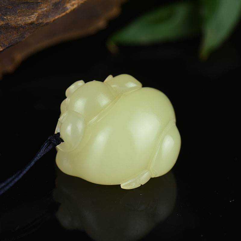 和田黄玉吊坠-红掌柜