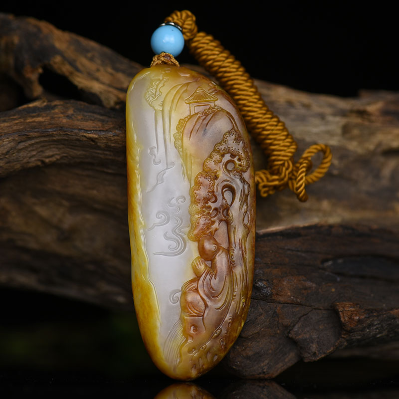 和田玉吊坠-红掌柜