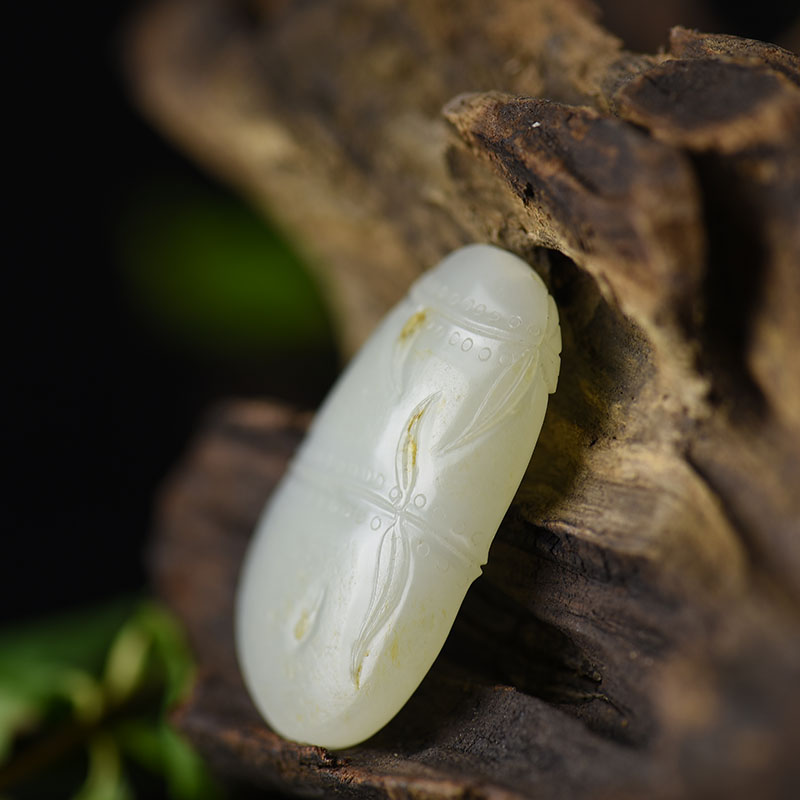 籽料和田玉节节高升吊坠-红掌柜