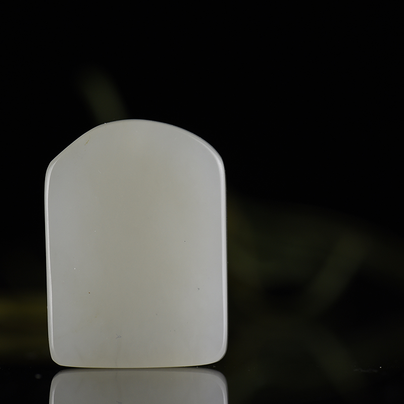 和田白玉吊坠-红掌柜