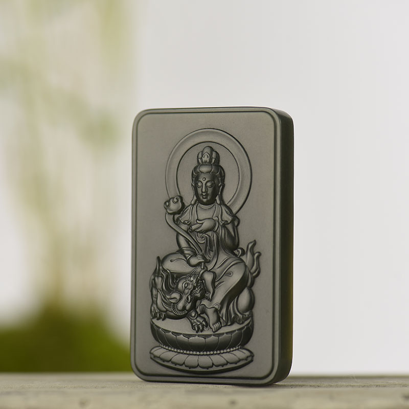 天然青海山料和田玉观音吊坠-红掌柜