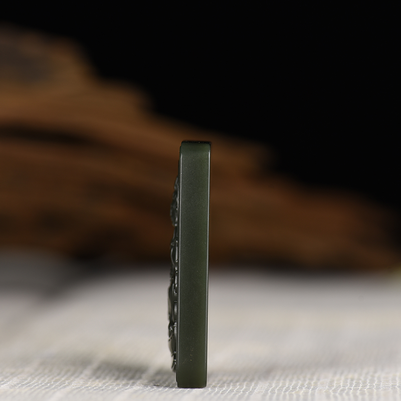 和田碧玉普贤菩萨-红掌柜