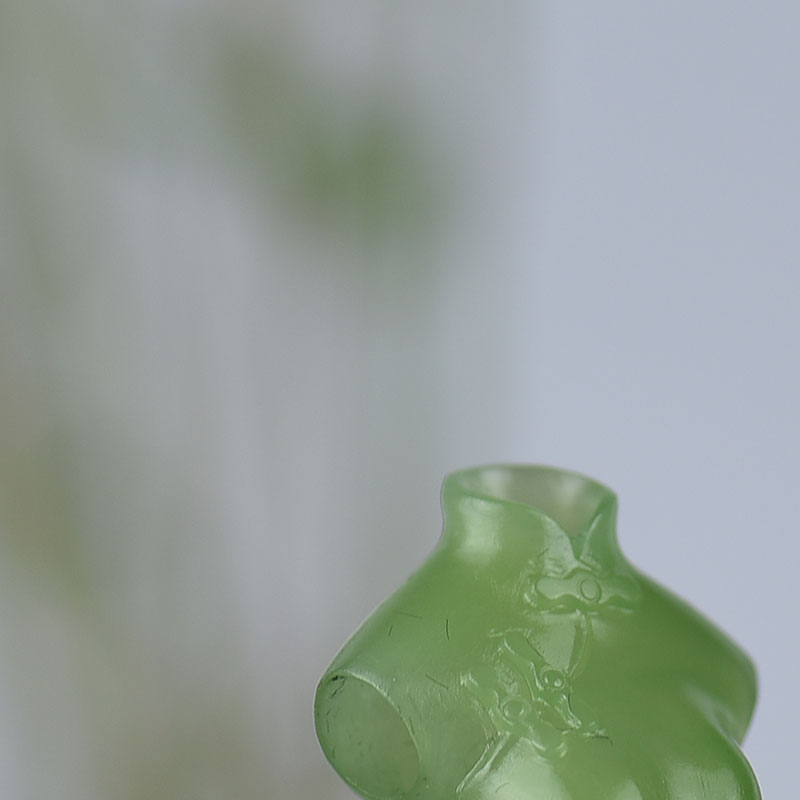 天然和田碧玉旗袍-红掌柜