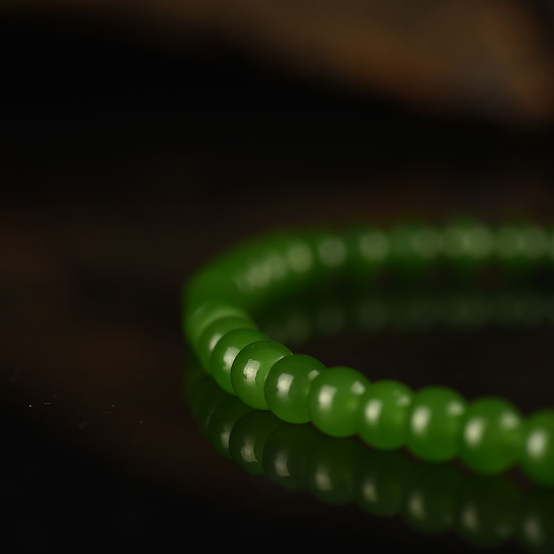 俄料和田碧玉项链-红掌柜