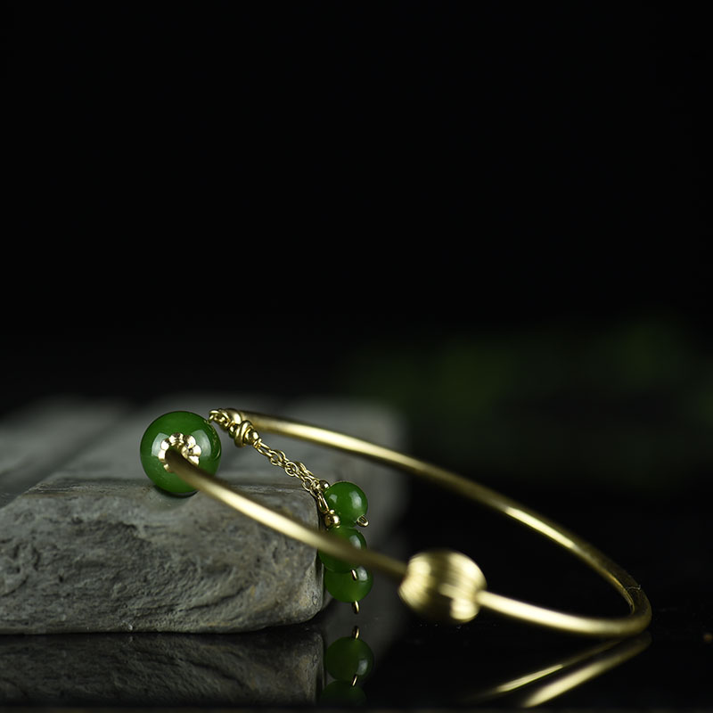 天然和田碧玉手镯-红掌柜