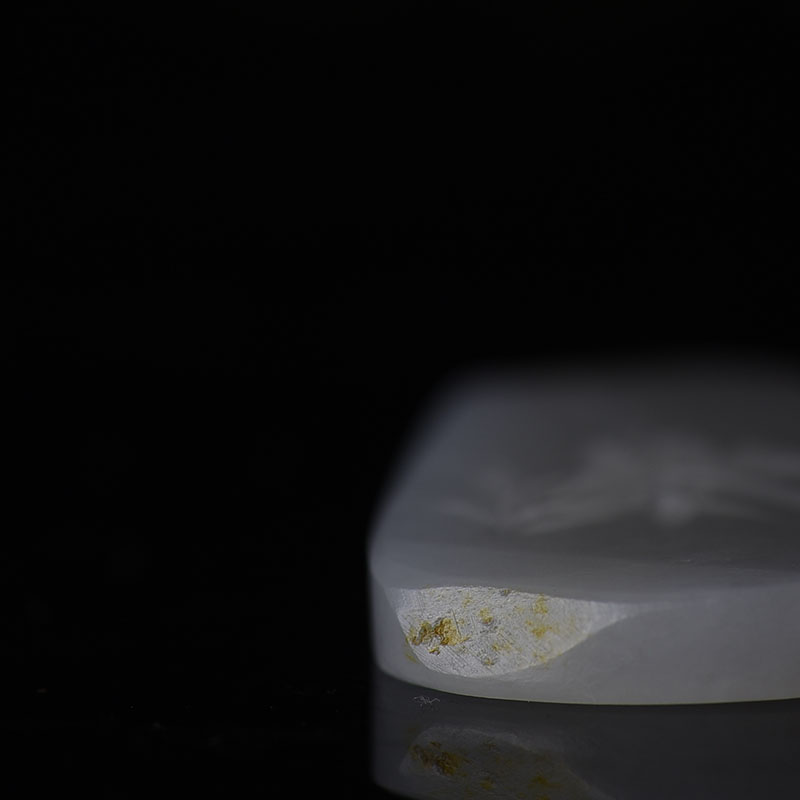 山料和田羊脂白蕙质兰心吊坠-红掌柜