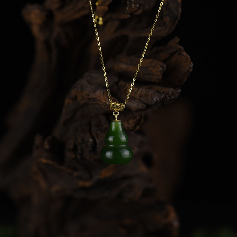 和田碧玉福禄项链