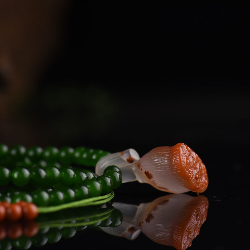 和田碧玉多圈手串-红掌柜