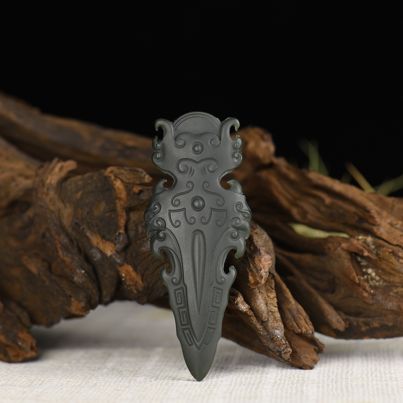 和田玉辟邪吊坠-红掌柜