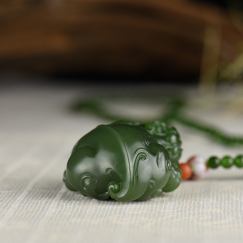 和田玉貔貅挂件两用款-红掌柜