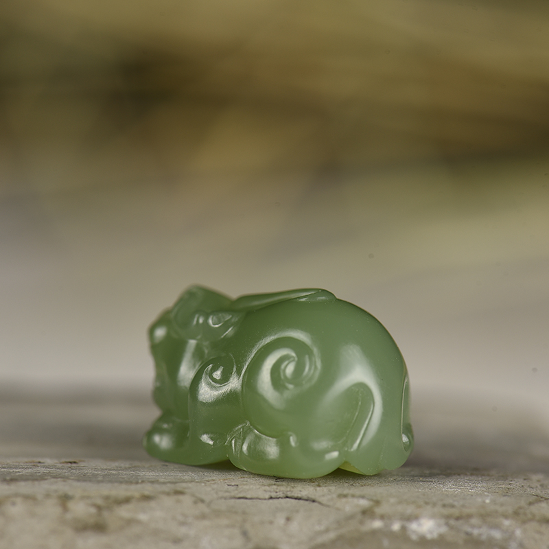 和田碧玉貔貅-红掌柜