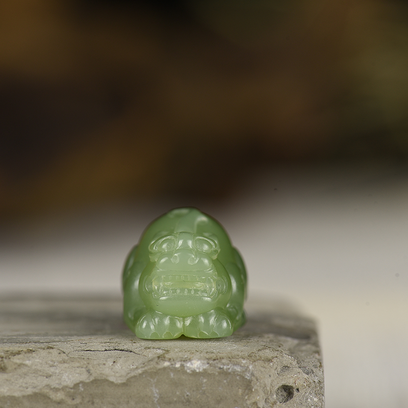 和田碧玉吊坠-红掌柜