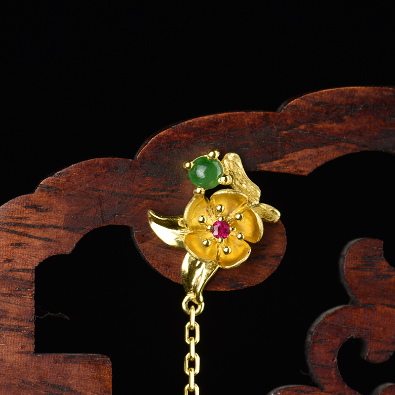 和田白玉耳坠-红掌柜