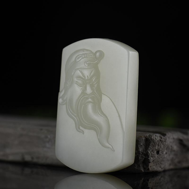 籽料和田白玉吊坠-红掌柜