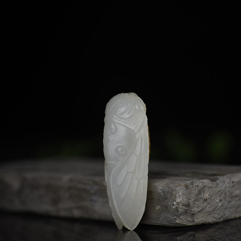 籽料和田白玉吊坠-红掌柜