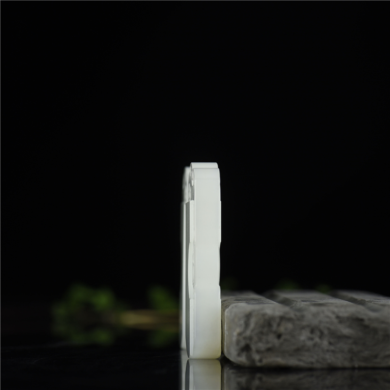 天然和田玉龙凤对牌吊坠-红掌柜