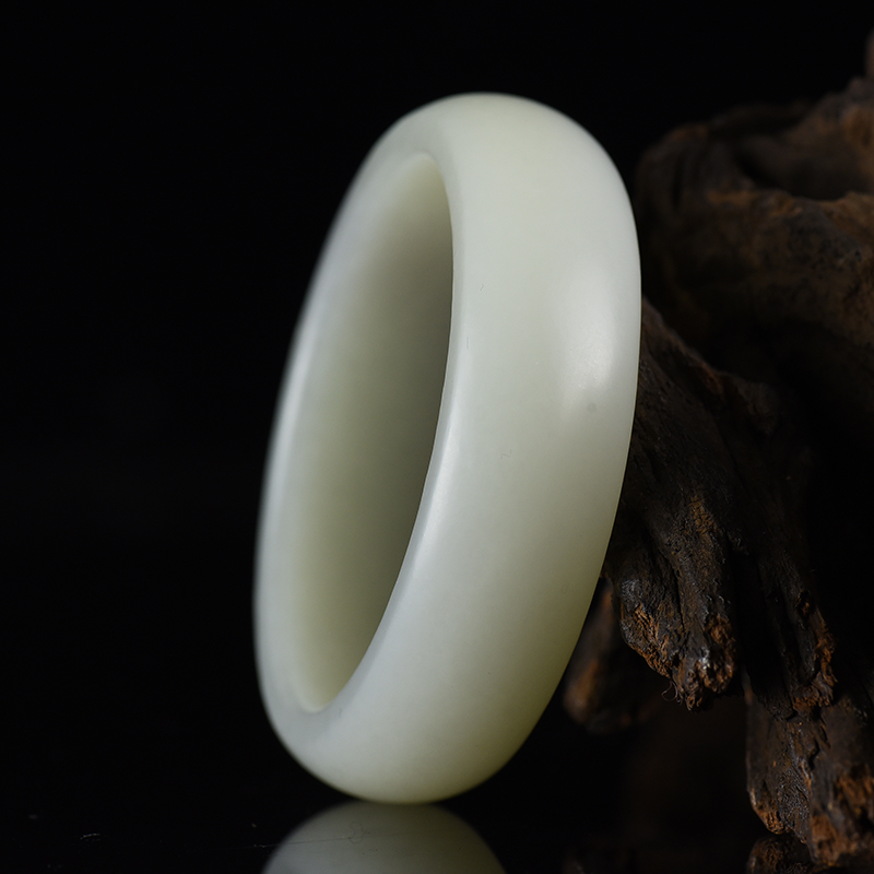 籽料和田白玉手镯-红掌柜