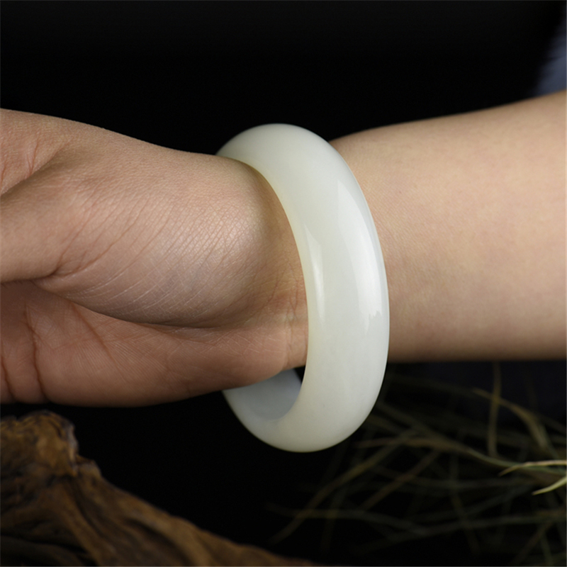 青海和田玉手镯-红掌柜