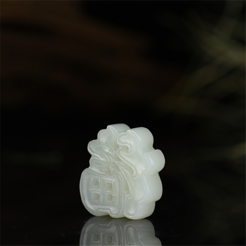 天然和田玉福字吊坠-红掌柜