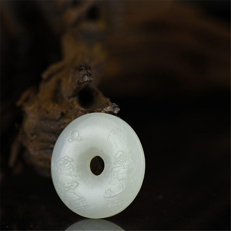 新疆和田白玉吊坠-红掌柜