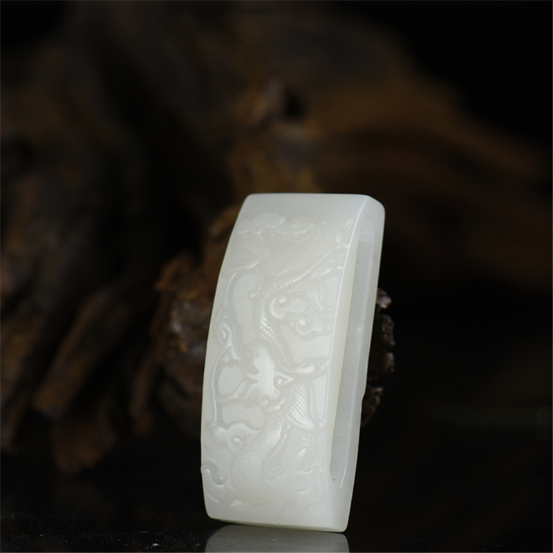 山料和田白玉皮带扣-红掌柜