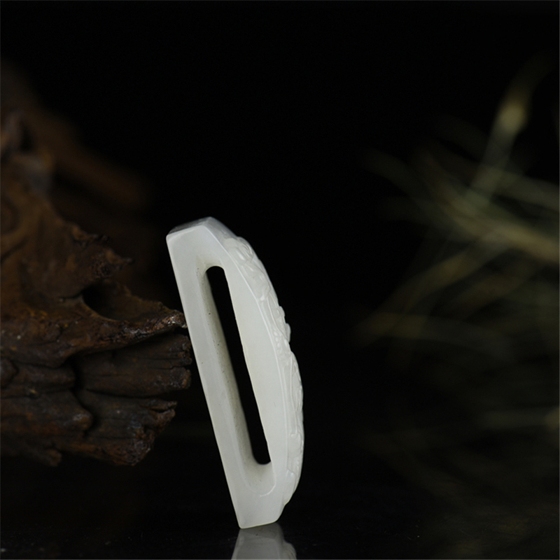 天然和田白玉带扣-红掌柜