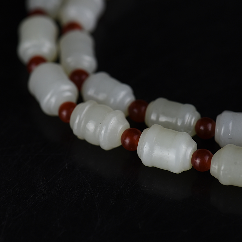 山料和田玉福禄项链-红掌柜