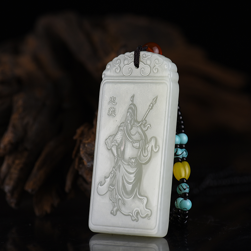 山料和田白玉吊坠-红掌柜