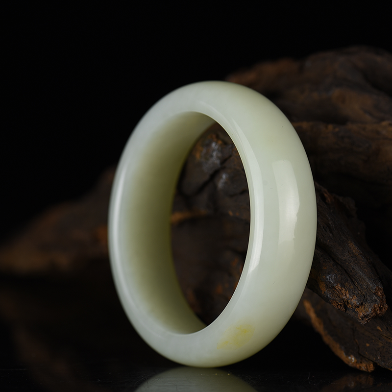 和田青白玉扁镯-红掌柜