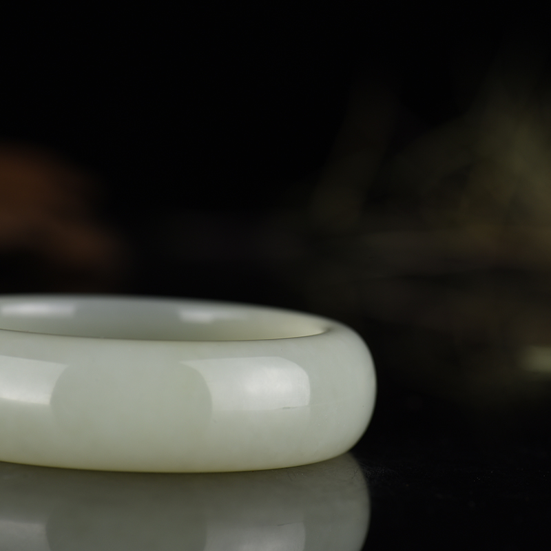 和田玉扁镯-红掌柜