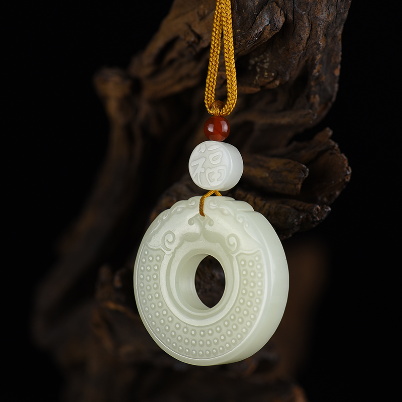 山料和田白玉吊坠-红掌柜